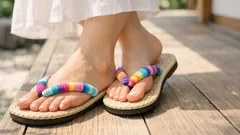 ビーチサンダルが痛い原因は鼻緒の摩擦 100均ヘアゴムで擦れ対策する方法