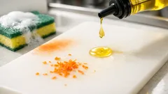 まな板のニンジン色移りが落ちないときは油で解決する簡単手順