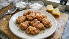 下味は塩水だけ—鶏もも肉がしっとり仕上がるシンプルから揚げ