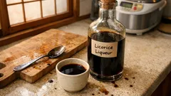 甘草の香りが広がる自家製リコリスリキュール—漬けて混ぜて、冷蔵で寝かせるだけ