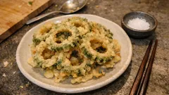 ほろ苦さが香ばしく変わる：ゴーヤの天ぷらをカラッと揚げるコツ