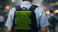 100円の人工芝でリュックの背中蒸れを減らす方法、SNS発の裏ワザを試してみた