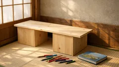 キューブボックスで作る簡単キッズデスク、工具なしで今日できる