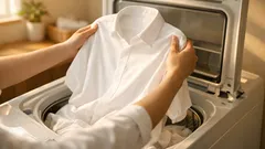 洗濯のシワを減らすコツは入れ方だった、詰め込み6〜7割でアイロンがラクに