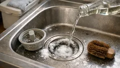 重曹と酢でキッチンのニオイを即リセットする排水口・ゴミ箱の簡単ルーティン