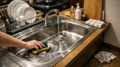 たった5分で翌朝ラクにするキッチンリセット習慣