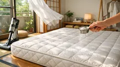 重曹でマットレスを消臭・除湿する方法、振りかけて掃除機で吸うだけ