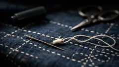 針穴から糸が抜けない裏ワザ、結ばず固定する6ステップ