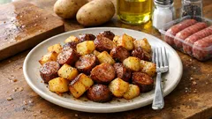 エアフライヤーでウインナー×じゃがいも—カリッとほくほく、フライパンいらずの簡単レシピ