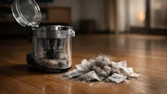 サイクロン掃除機のゴミ捨てが楽になる、ドライシート活用術