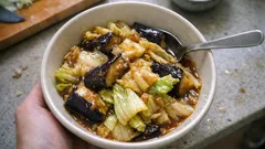 白菜シャキッ、茄子とろり。甘め味噌だれで作る簡単炒め