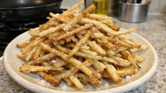 ごぼう1本でカリッと香ばしい「サクサクごぼう揚げ」—160℃で失敗しにくい作り方