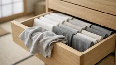 Tシャツが崩れないたたみ方「アパレルたたみ」7ステップで引き出し収納が整う