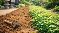 草むしりが追いつかない人へ、サツマイモで畝の雑草を減らす家庭菜園の新定番