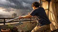 台風前に必ず外すべき物干し竿、飛来物になる前のベランダ対策