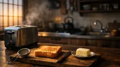 冷蔵庫バターが固い朝に、茶こしで「粉雪バター」にしてすぐ塗る方法