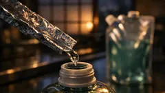 食器用洗剤の詰め替えがこぼれない、アルミホイルで作る簡易ロートの裏ワザ