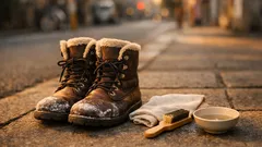 冬の塩ジミを自宅で落とす方法：スエード・革靴・合皮の素材別ケア