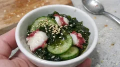 切って和えるだけでお店の味:たこときゅうりとわかめのさっぱり酢の物