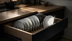 朝のイライラが消えるキッチン収納術 引き出しの食器は重ねないが正解