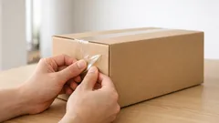 段ボールのテープが硬いときは親指で開ける、道具なし開封のコツ