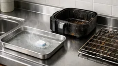 食洗機用タブレットでキッチンの油汚れを落とす方法｜オーブン・エアフライヤー掃除のコツ