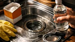 シンクの流れが遅いときに酢は効く？排水口の臭い・ぬめり対策と限界を整理