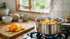 オレンジとレモンの皮を煮るだけで部屋が整う、香りの習慣と注意点