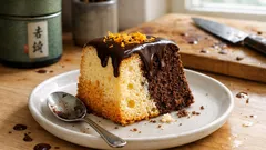 ふわっと軽いのにしっとり—オレンジ香るチョコグレーズのシフォンケーキ