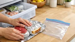 ラップより効果的?アルミホイル冷凍で肉のパサつきを防ぐ簡単保存術