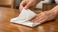 雑巾・ふきんは4つ折りで「めくる」だけ、拭き掃除がスムーズになる使い方